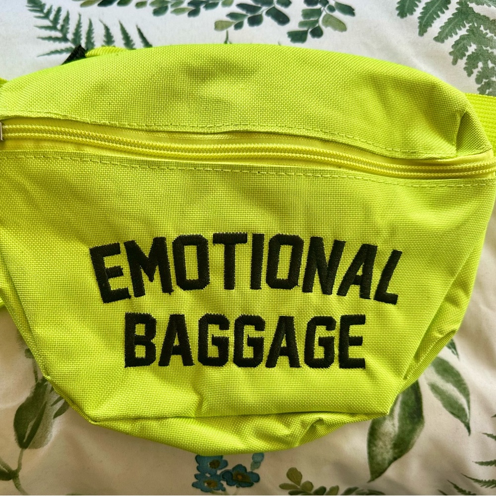 Vibrant Neon Green Fanny Pack Emotional Baggage Kirill Was Here